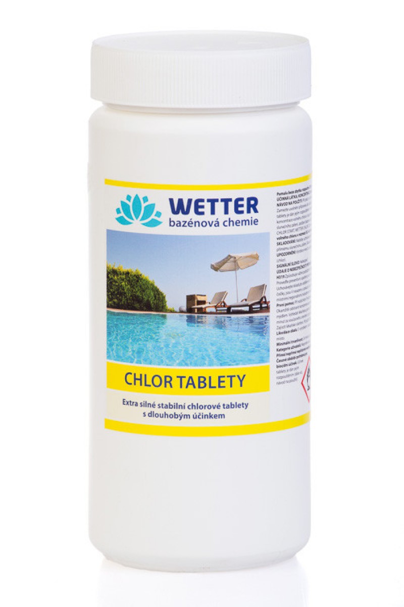WETTER chlor tablety 1,6 kg