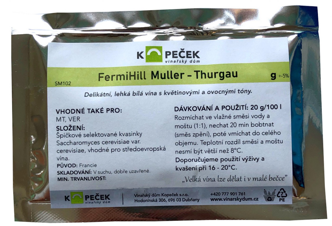 FermiHill Muller-Thurgau 20 g