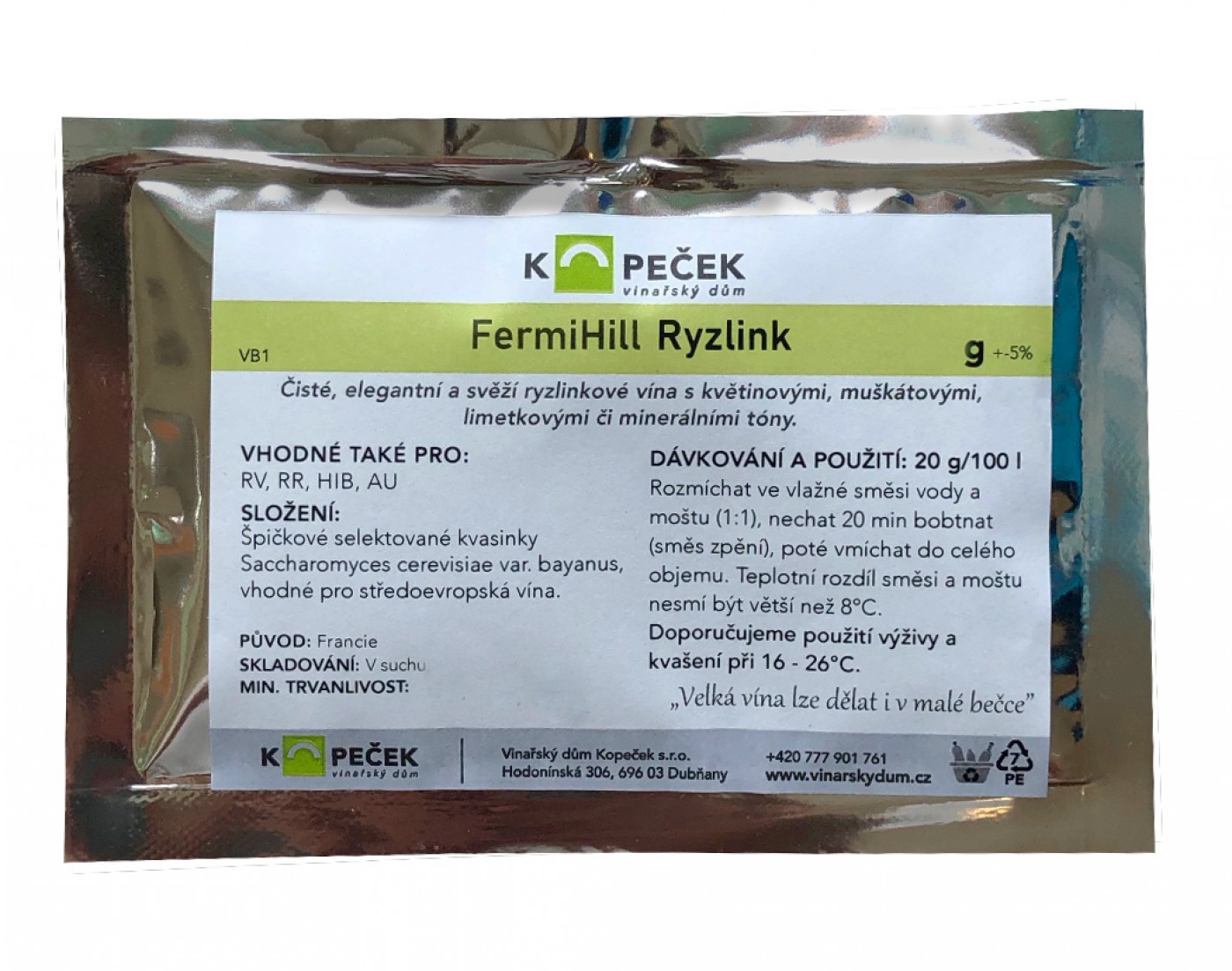 FermiHill Ryzlink 100 g