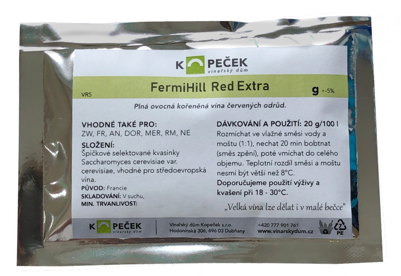 FermiHill Red Extra 100 g