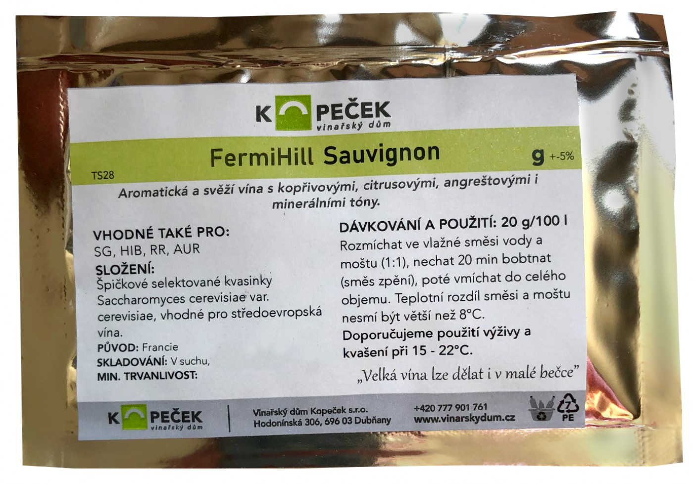 FermiHill Sauvignon 100 g
