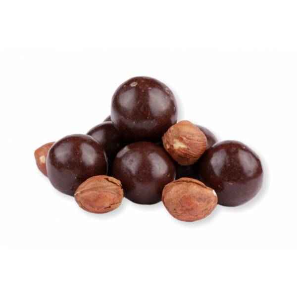 Lískové ořechy v hořké čokoládě 250 g