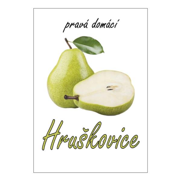 Etiketa Hruškovice 8 ks