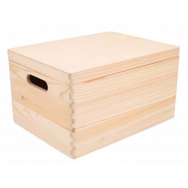 Dřevěný box s víkem 40x30x23cm