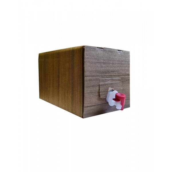 Krabice Bag in Box 5l potisk dřevo